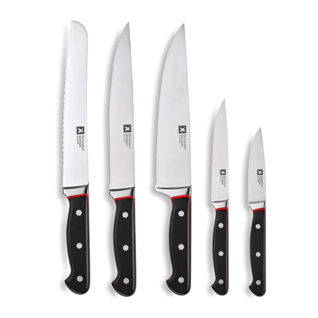 Velocity 5-pc. Knife Block Set With Built-In Sharpener