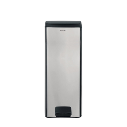Pedal Bin Silent Rectangular 25 Litre - Brilliant Steel