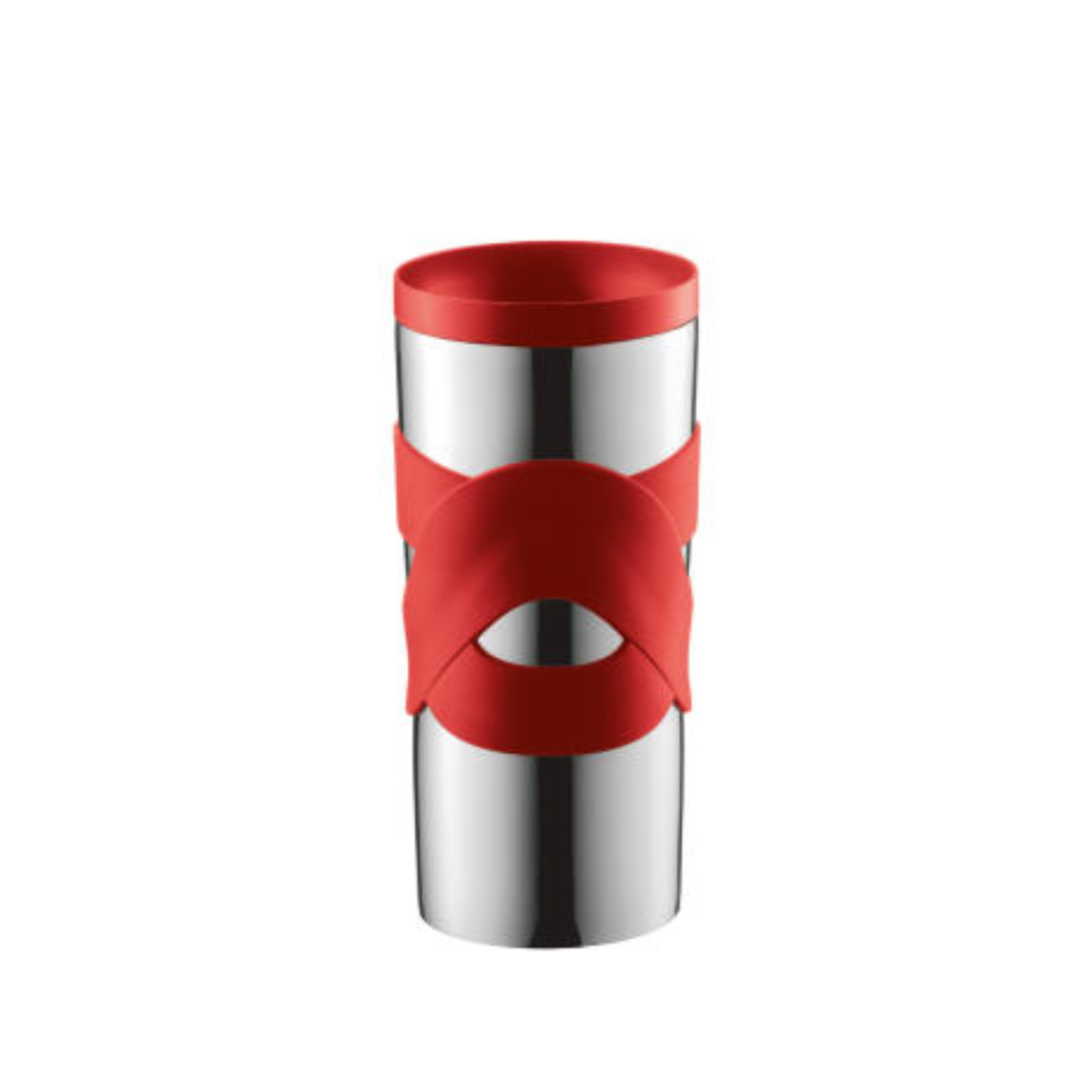 Travel Mug Vacuum Stainless Steel 0.35L - Ribbon Red