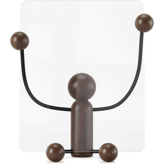 Woody Desk Photo Display (Large) - Black/Walnut