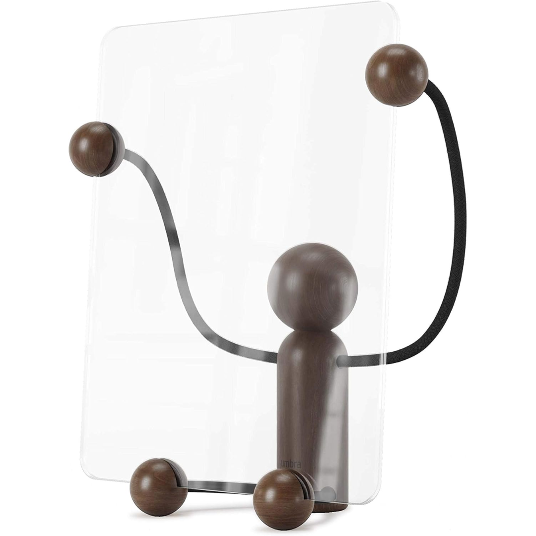 Woody Desk Photo Display (Large) - Black/Walnut
