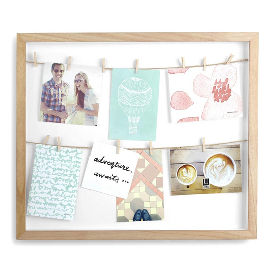 Clothesline Photo Display - Natural