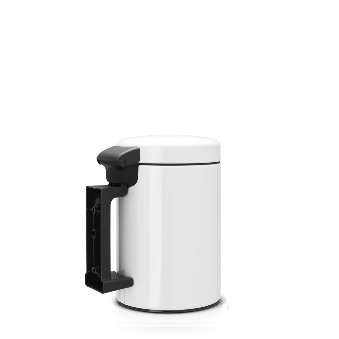 NewIcon Wall Mounted Bin Silent 3 Litre - White