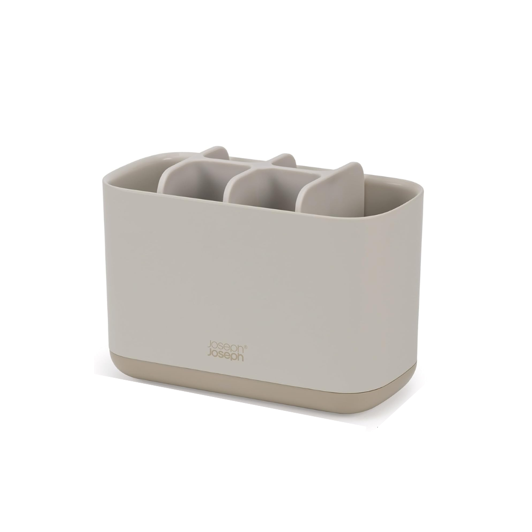 Easystore Large Toothbrush Caddy - Ecru
