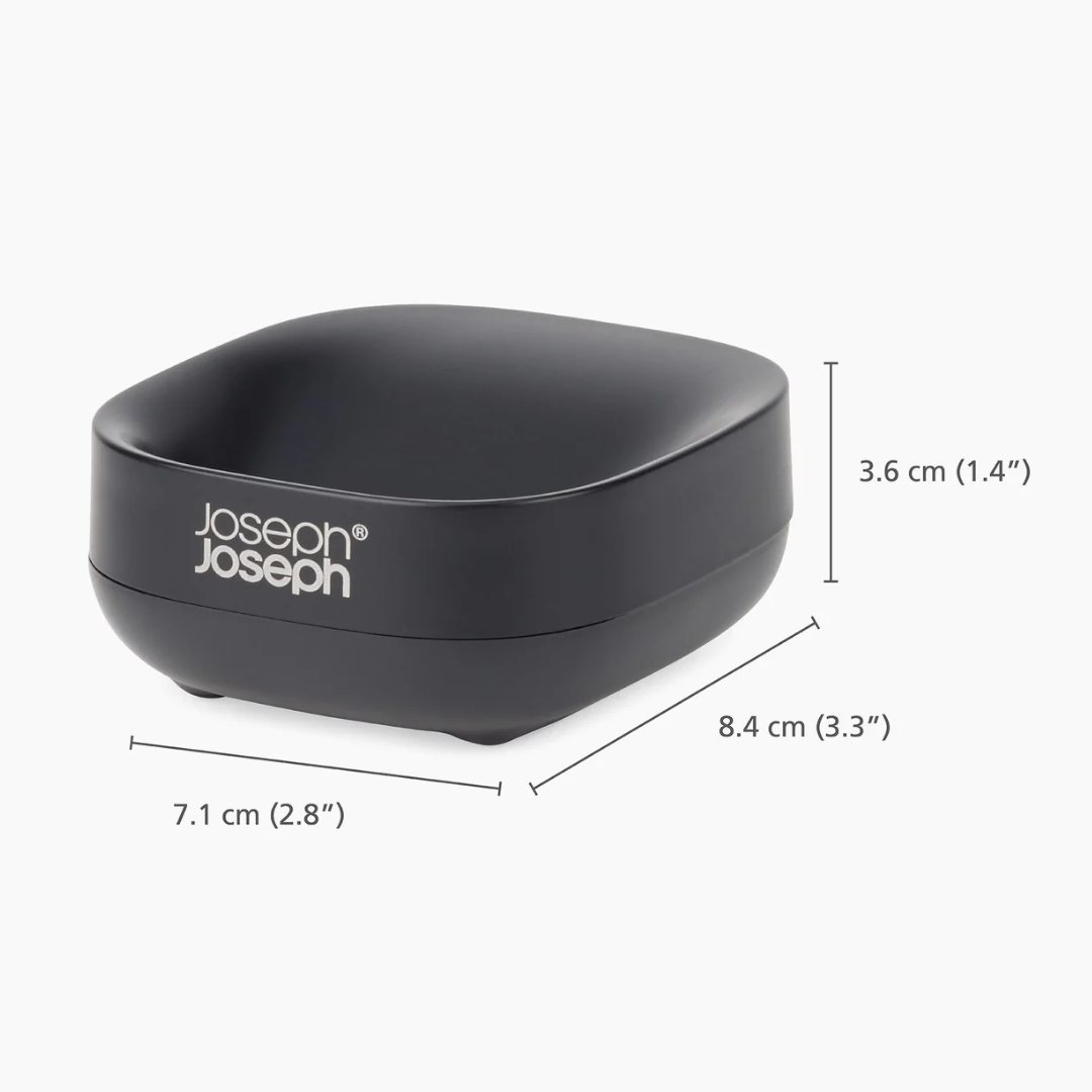 Slim Compact Soap Dish - Black