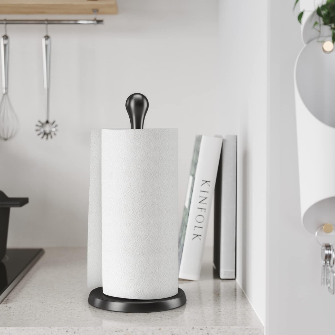 Tug Paper Towel Holder (Knock Down) - Metal Black