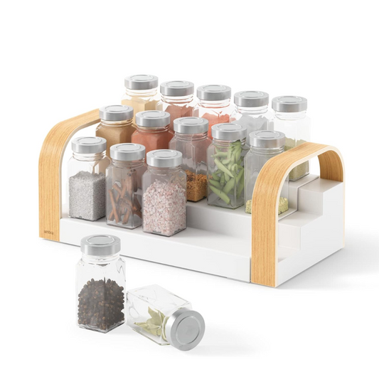 Bellwood 3-Tier Spice Shelf - White/Natural