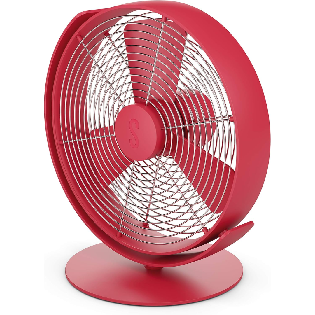 Tim Table Fan - Red – Garden Barn, Inc. Housewares