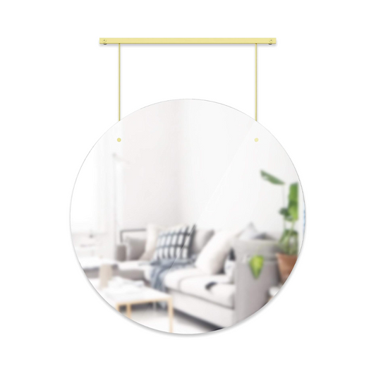 Exhibit Mirror 24" - Brass