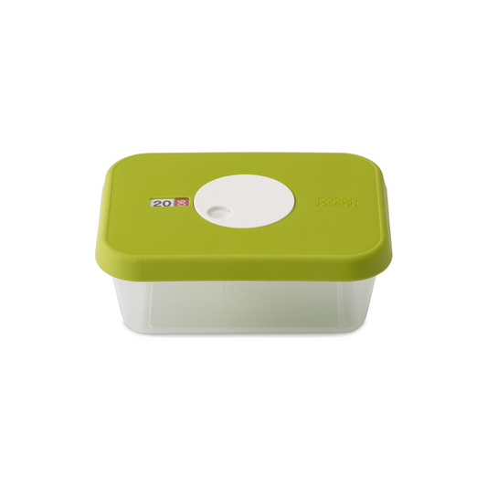 Dial Storage Container with Datable Lid Rectangular 1L