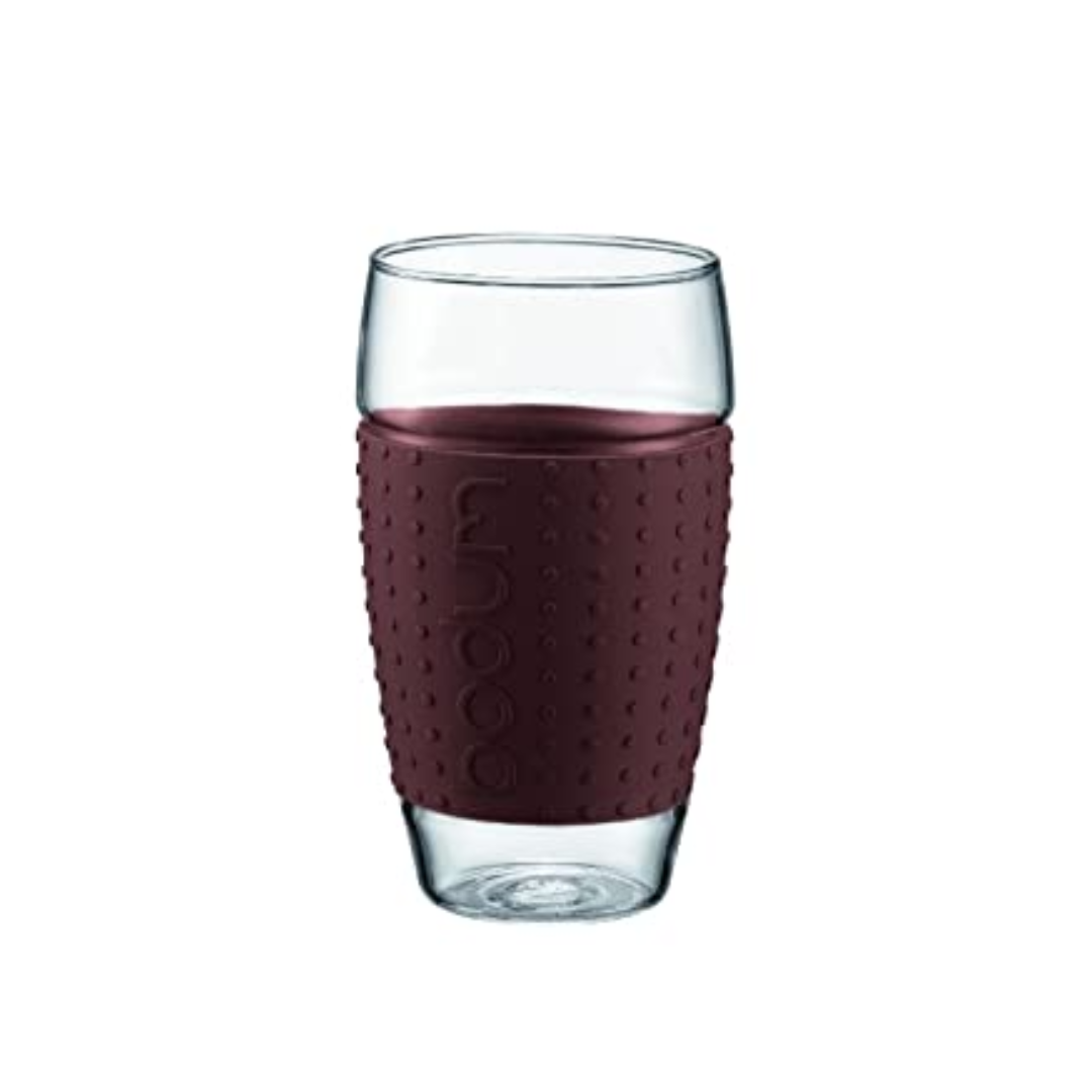 Pavina Glass (Set of 2), 0.6L/20oz  - Brown
