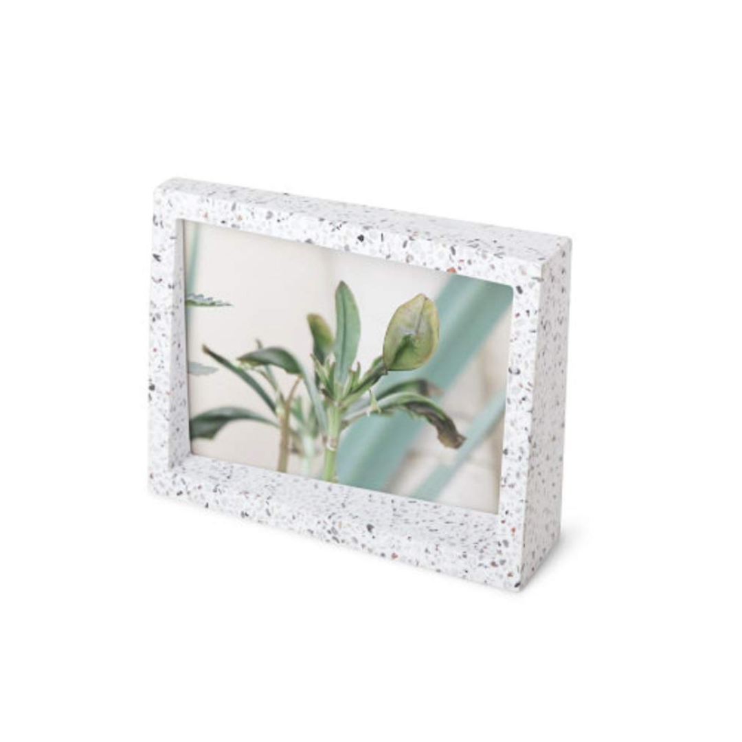 Edge Terrazzo Photo Display 5"x7" - Grey/Multicolor