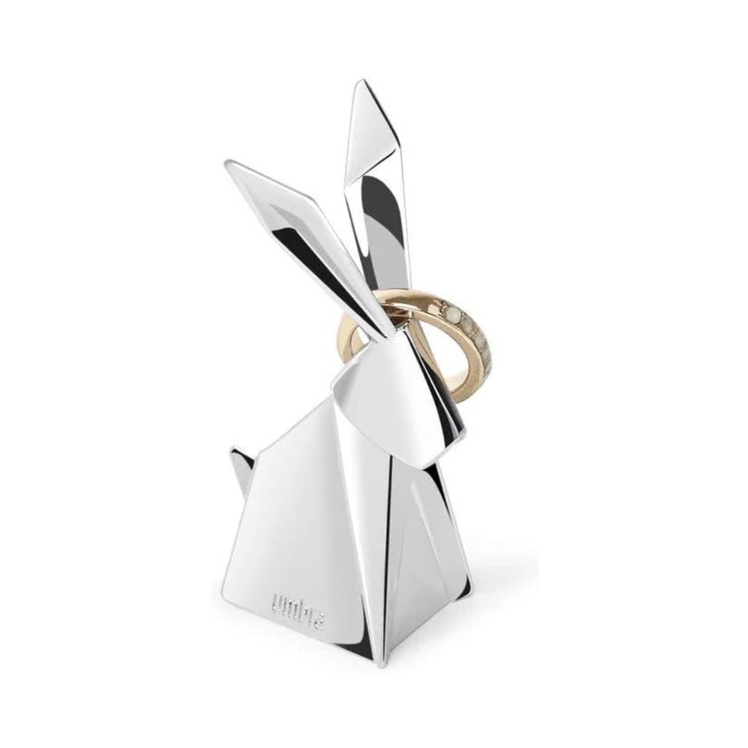 Origami Ring Holder (Swan, Elephant, Rabbit) - Chrome