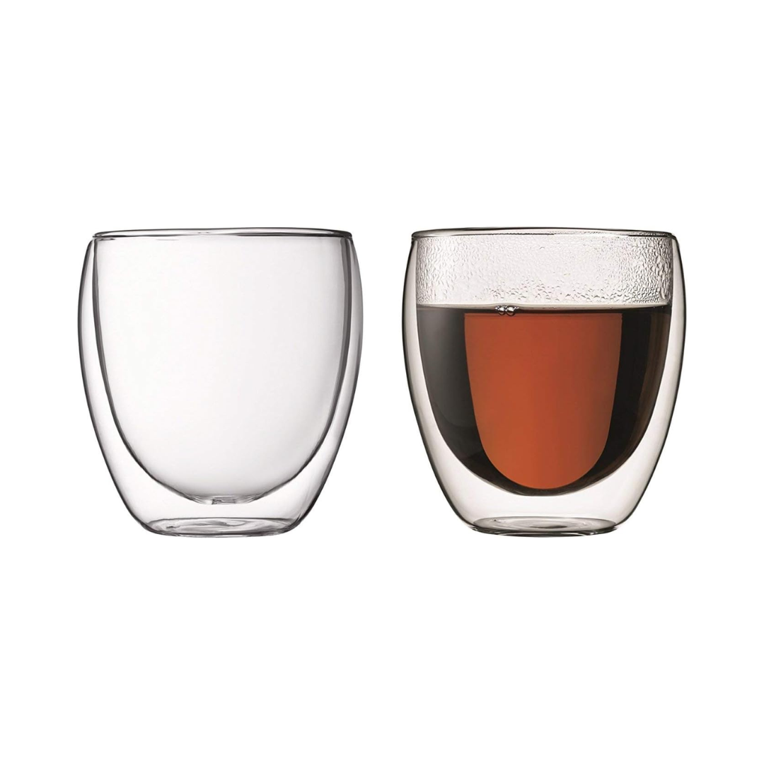 Pavina Double Wall Glass Small (Set of 2), 0.25L/8oz
