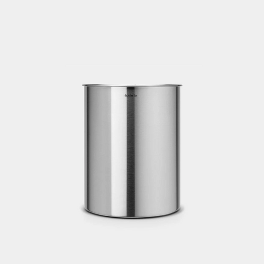 Waste Paper Bin 15 Litre - Matt Steel
