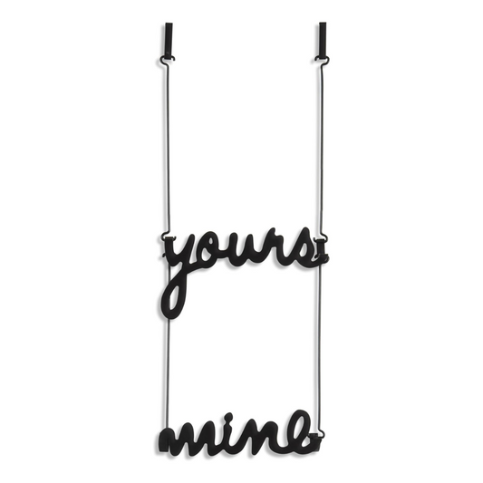 Yours & Mine Over The Door Hook - Black