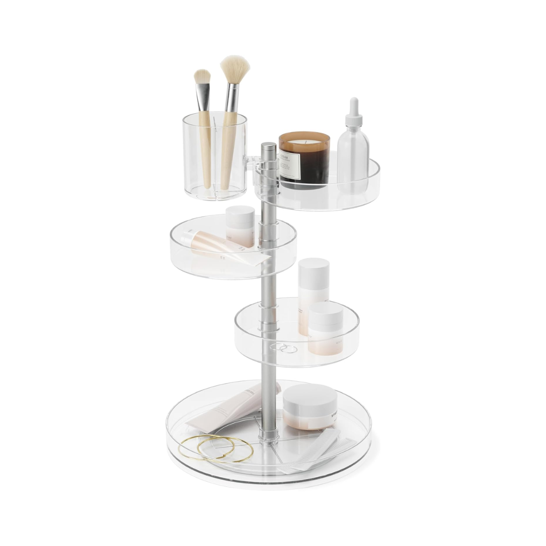 Pirouette Organizer - Clear/Nickel