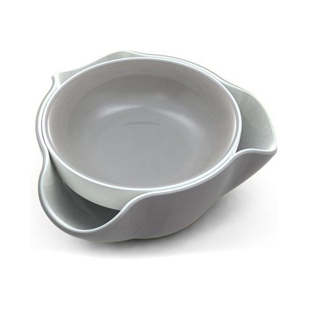 Double Dish - Stone Grey