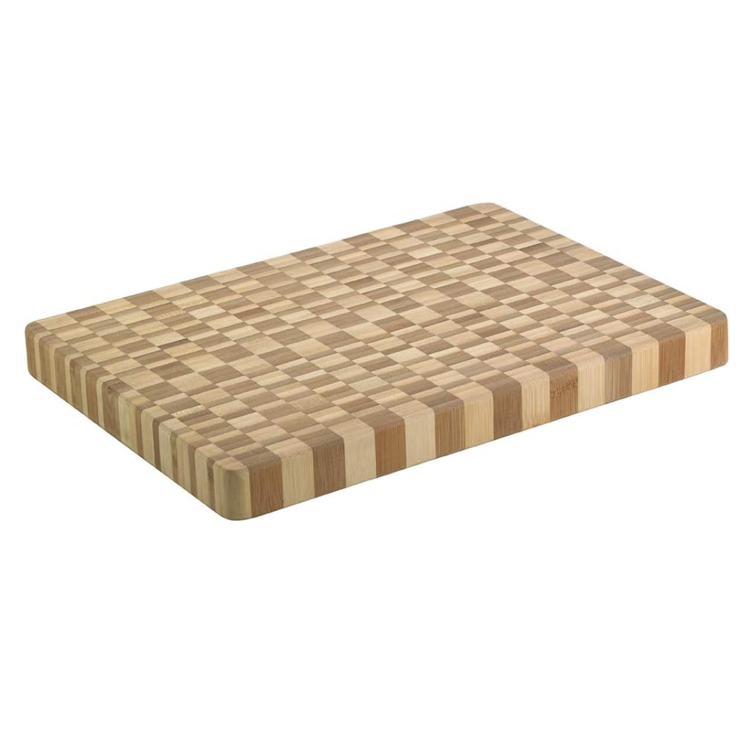 Natural Kitchen Gingham Chopping Board