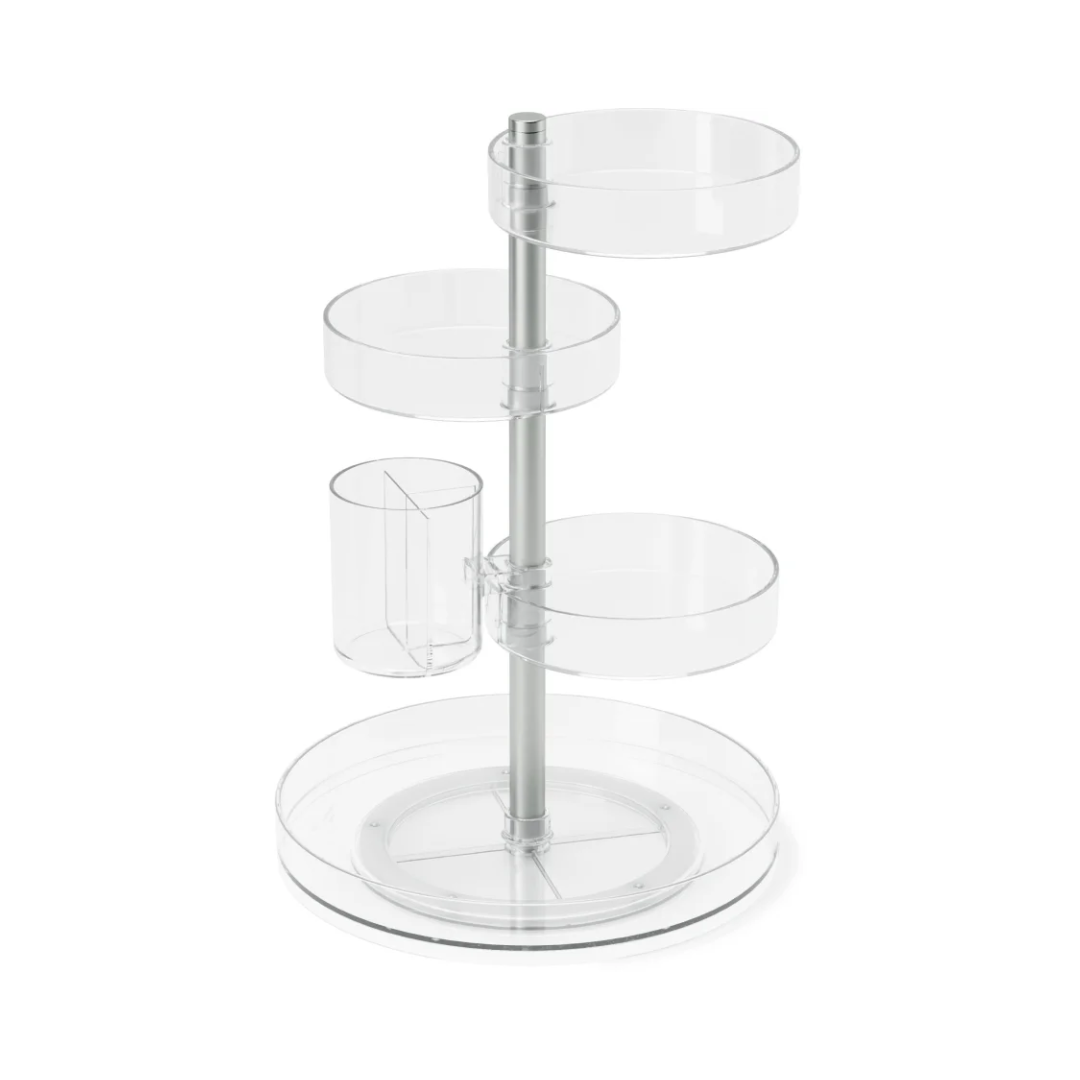 Pirouette Organizer - Clear/Nickel