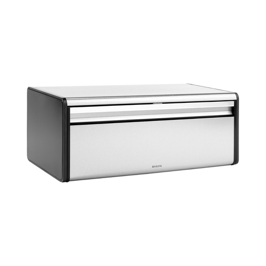 Fall Front Bread Bin - Matt Steel Fingerprint Proof/Matt Black