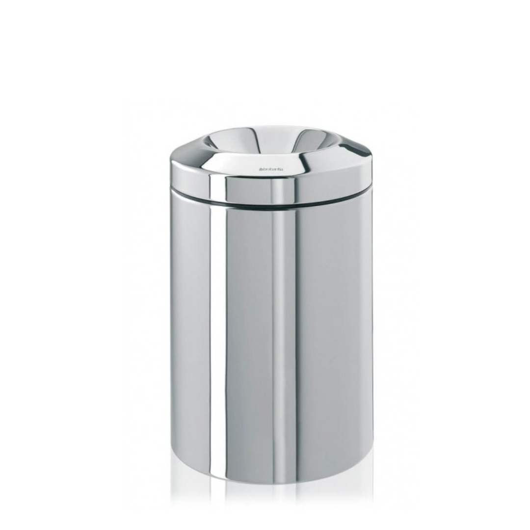 Flame Guard Waste Paper Bin 15 Litre - Brilliant Steel