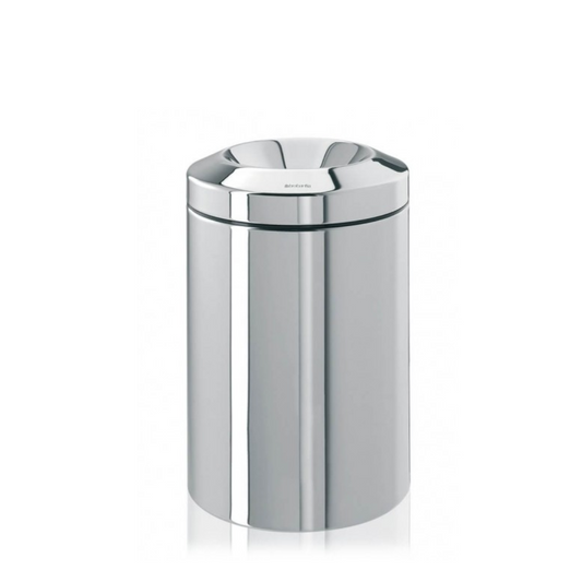 Flame Guard Waste Paper Bin 15 Litre - Brilliant Steel