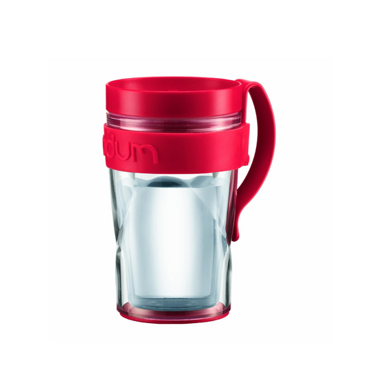 H2O Travel Mug With Clip Handle, 0.25L/8oz - Red