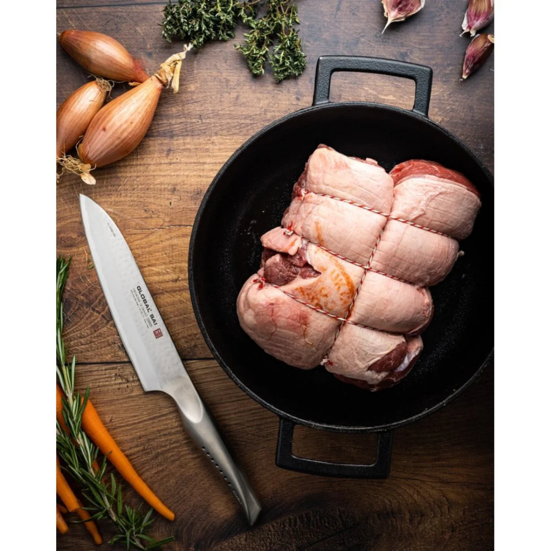 Cook's Knife with Hammer Finish - 19cm (SAI-01)