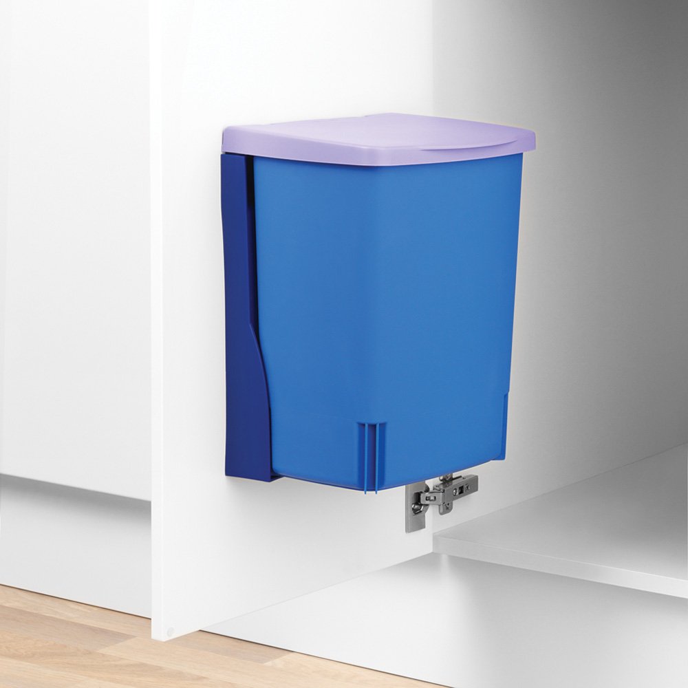 Built-in Bin 10 Litre Rectangular - Lavender