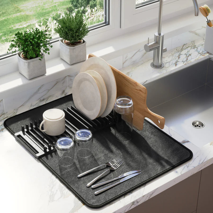 Udry Drying Rack Mat - Black
