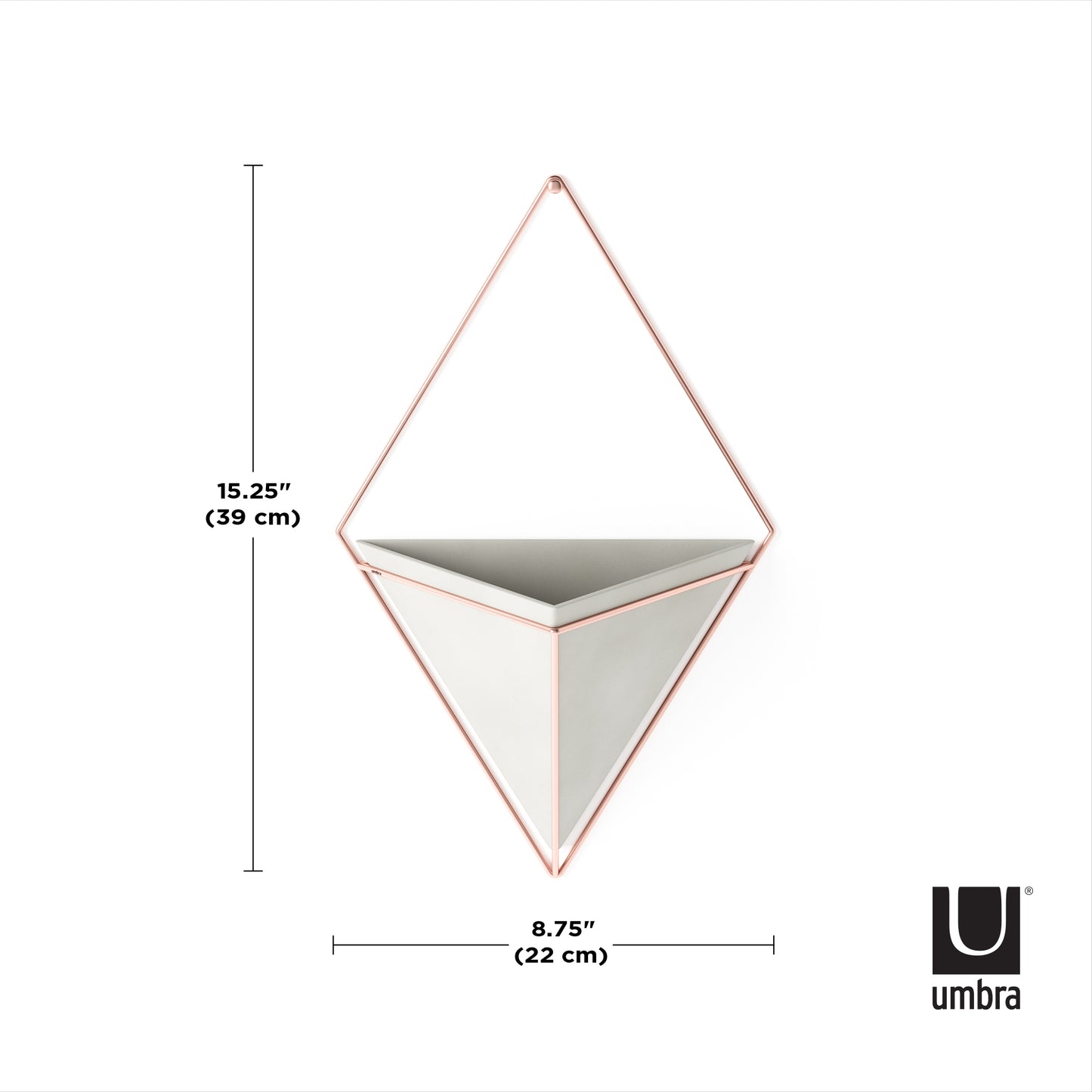 Trigg Wall Display (Large) - Concrete/Copper