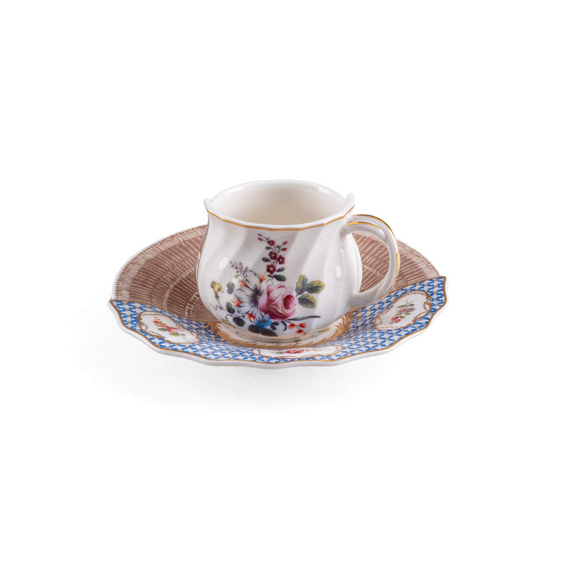 Hybrid Coffee Cup with Saucer in Porcelain - Djenne