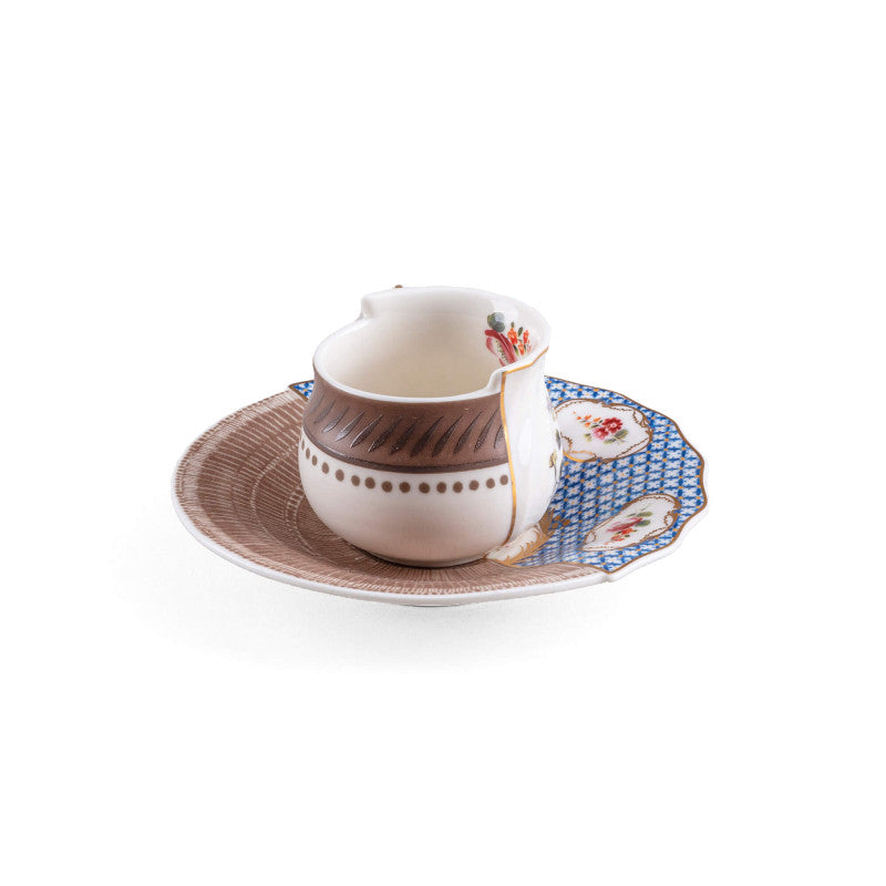 Hybrid Coffee Cup with Saucer in Porcelain - Djenne