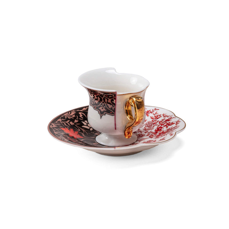 Hybrid Coffee Cup with Saucer in Porcelain - Sagala