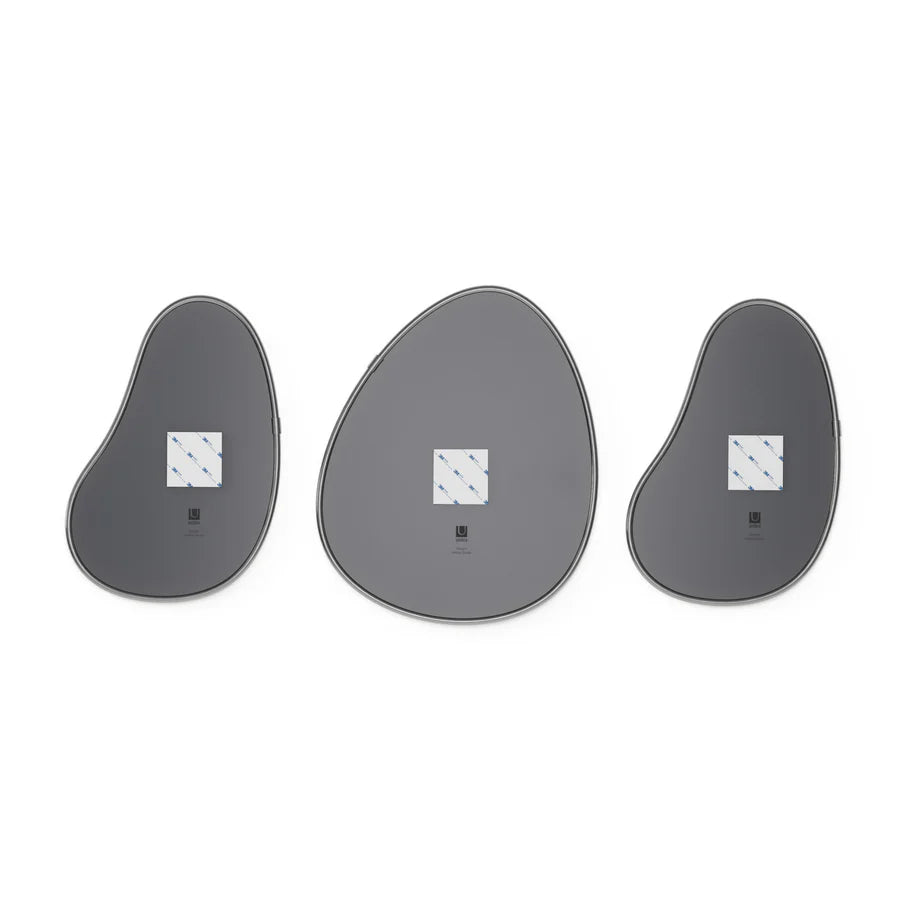 Hubba Pebble (Set of 3) - Metal Titanium