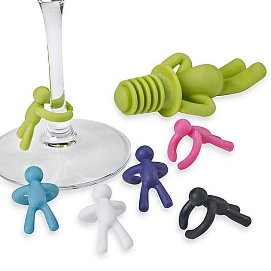 Drinking Buddy Charms & 1 Stopper - Assorted