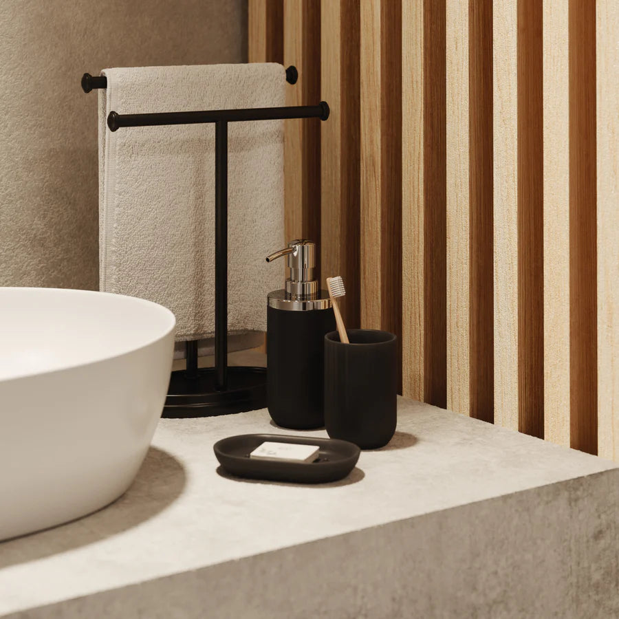 Junip Soap Sanitizer&Dispenser - Chrome/Black