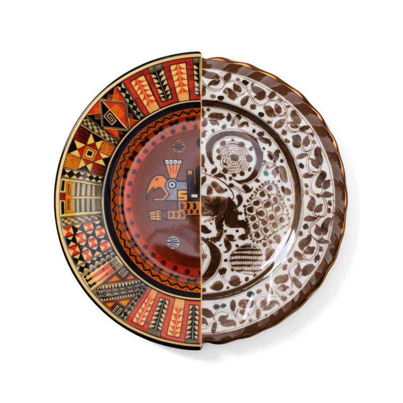 Hybrid Dinner Plate in Porcelain - Mitla