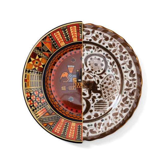 Hybrid Dinner Plate in Porcelain - Mitla