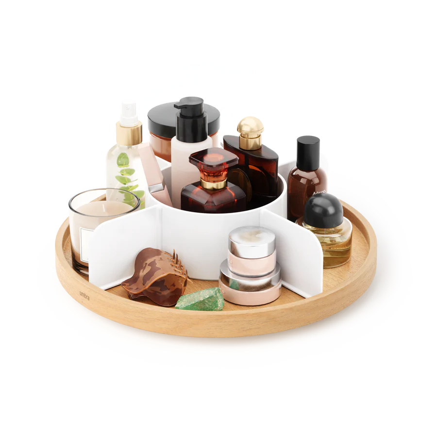 Bellwood Lazy Susan Divided - Natural