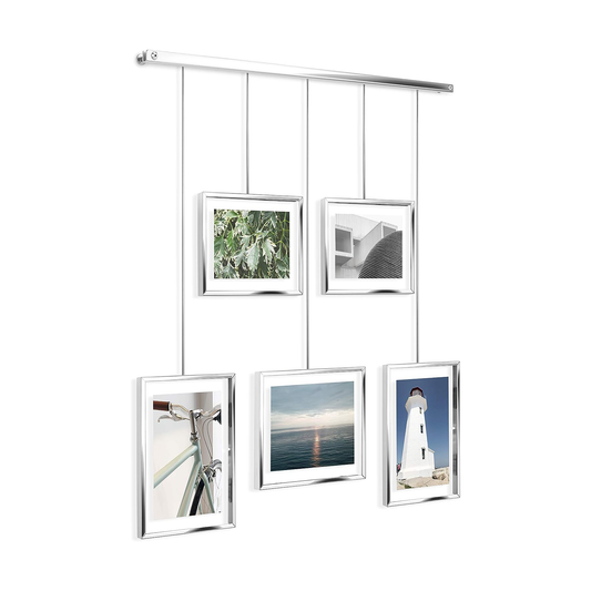 Exhibit Photo Display (5 Photos) - Chrome