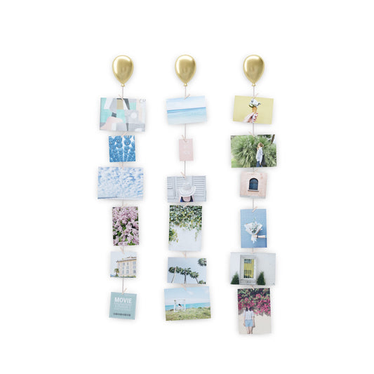 Up Photo Display (Set of 3) - Matte Brass