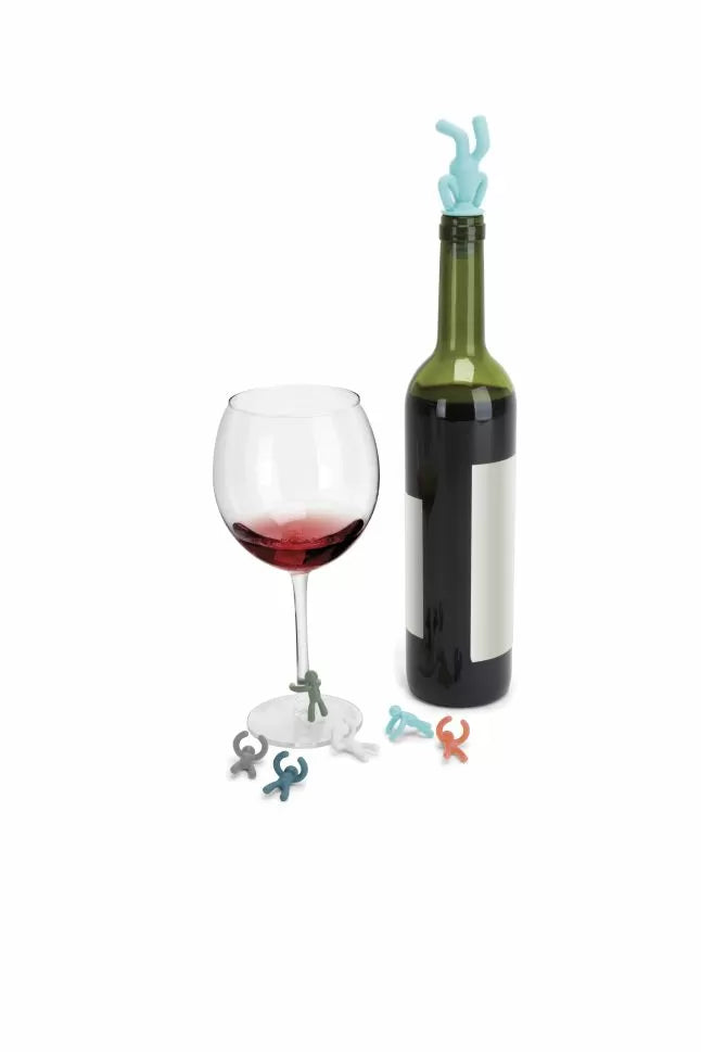 Drinking Buddy Charms & 1 Stopper - Assorted