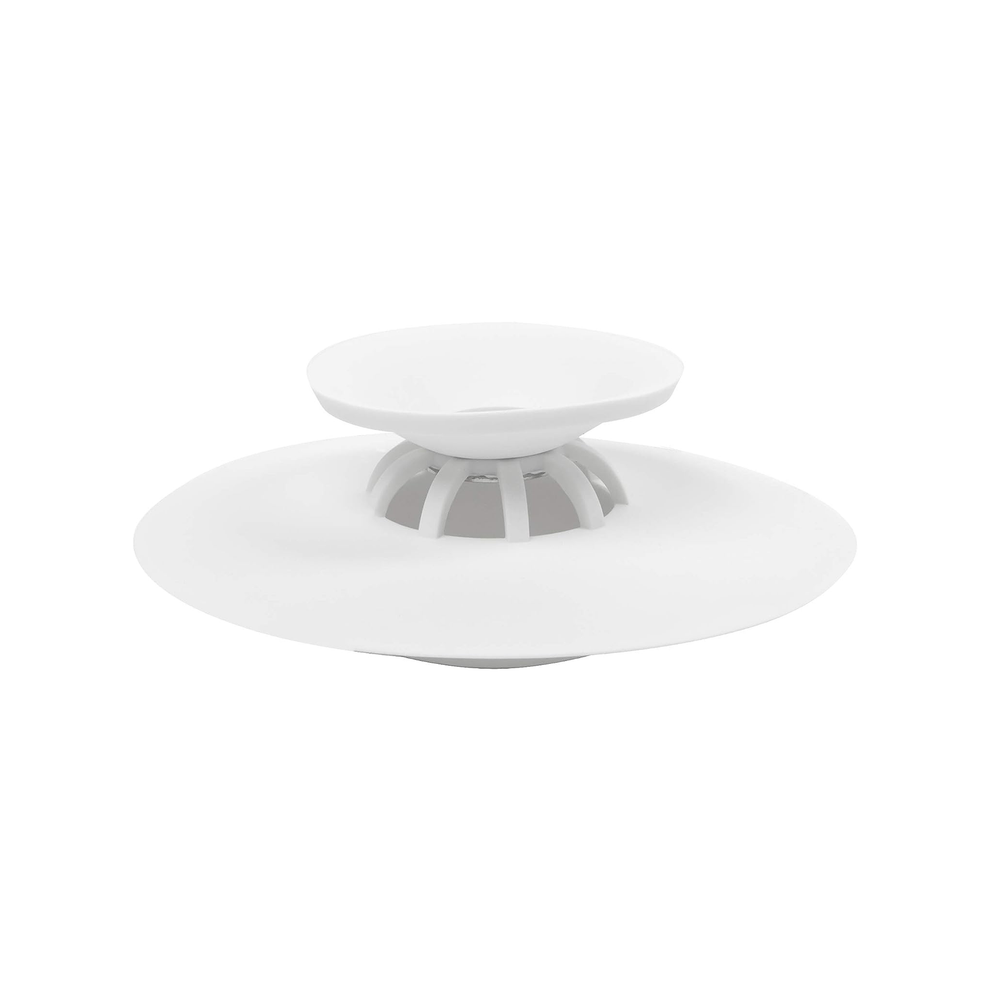 Flex Drain Stop/Hair Catcher White Garden Barn, Inc. Housewares