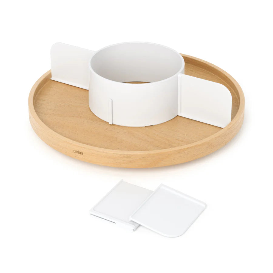 Bellwood Lazy Susan Divided - Natural