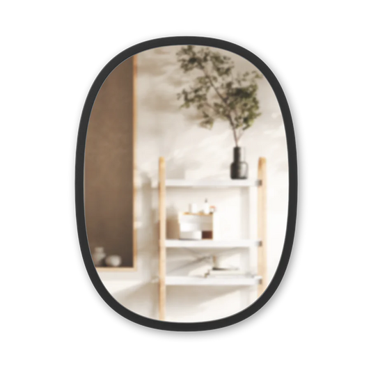 Hub Mirror Oval 61cmx91cm - Black