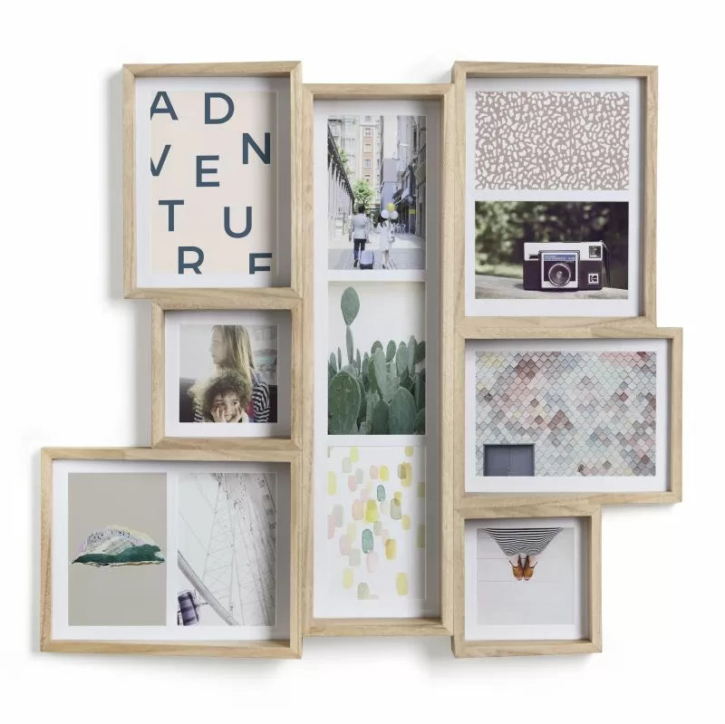 Extendable Photo Display Edge Photo Display Multi Wall - Natural – Garden Barn, Inc. Housewares