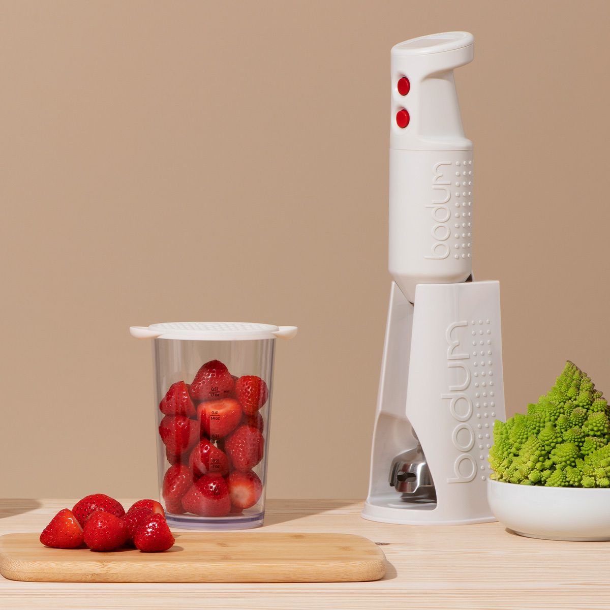 Bistro Grinder & Stand For Bistro Blender Stick - Off White