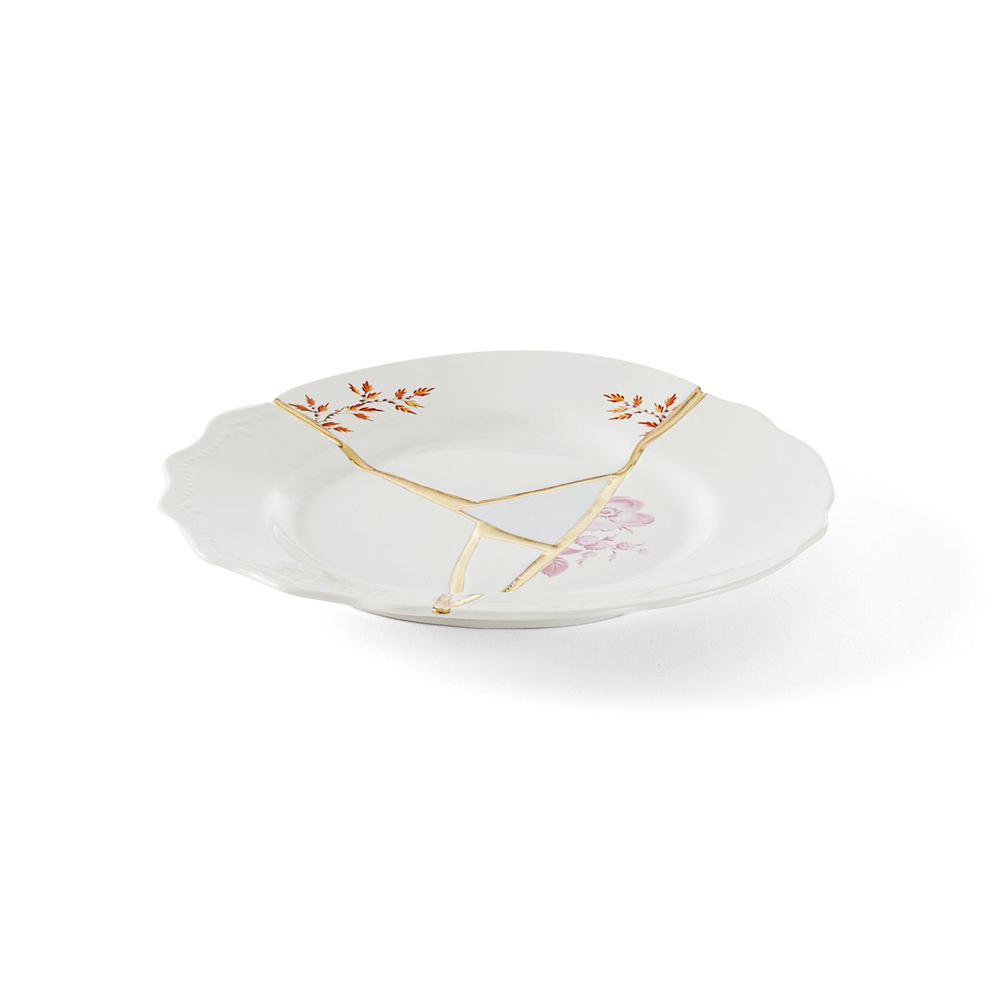 Kintsugi Dessert Plate in Porcelain - N°1